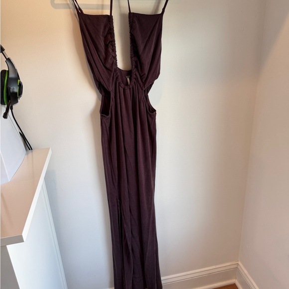 Young Fabulous & Broke Nika Cutout Maxi Dress in Plum - Picture 2 of 3